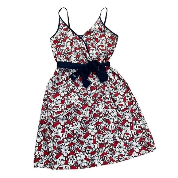 Vineyard Vines for Target Women's Hibiscus Whale V-Neck Wrap Dress Sz XS - Picture 2 of 14